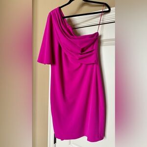 Belle Badgley Mischka One-Shoulder Dress